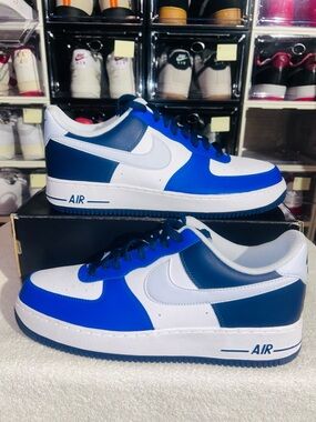 Nike Air Force 1 '07 LV8 in the "Game Royal Navy". # FQ8825-100 No Box